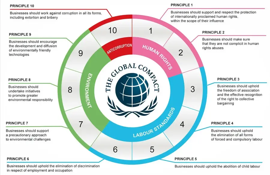 UNGC Principles and Sustainability Visual summary of the UN Global Compact principles